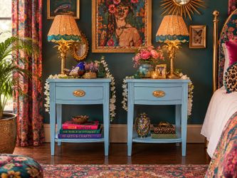 Beautiful Light Blue Nightstands