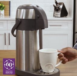 Princess House Thermal Coffee Server 10000 | 101 oz Stainless Steel Air Pot, New