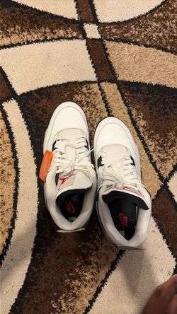 Air Jordan 4 White Black Sneakers