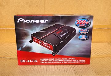 Pioneer Power Amplifier Bridgeable 4 Channel Speaker System Amp 520 Watts GM-A4704 🚨 Payment Options Available 🚨 No Credit Needed 🚨