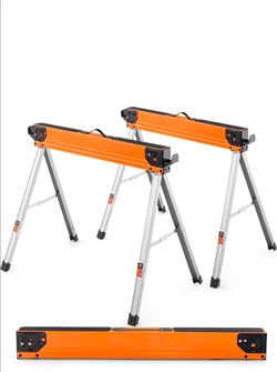 SawHorses - 2 Packs Folding Sawhorse