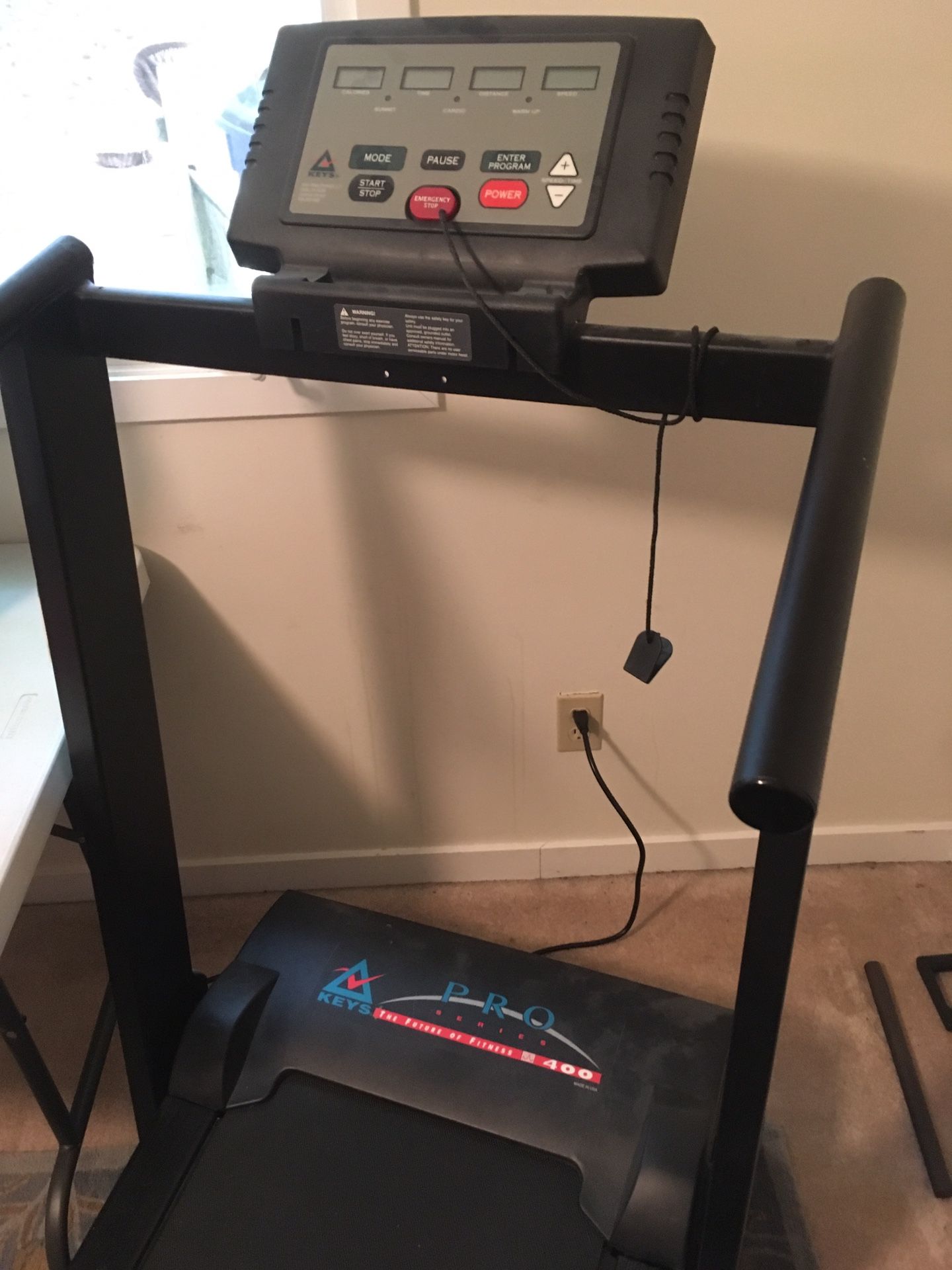 Keys pro series 400 treadmill for sale