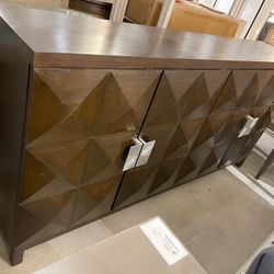 New 72" long Entertainment center/ Credenza solid wood