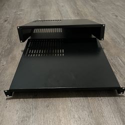 “NEVER USED” PAIR OF DATA RACK SHELVES 