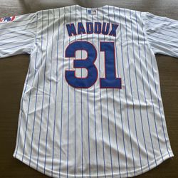 Greg Maddux #31 HOF Chicago Cubs Jersey Large Baseball MLB Adult Men Wrigley L