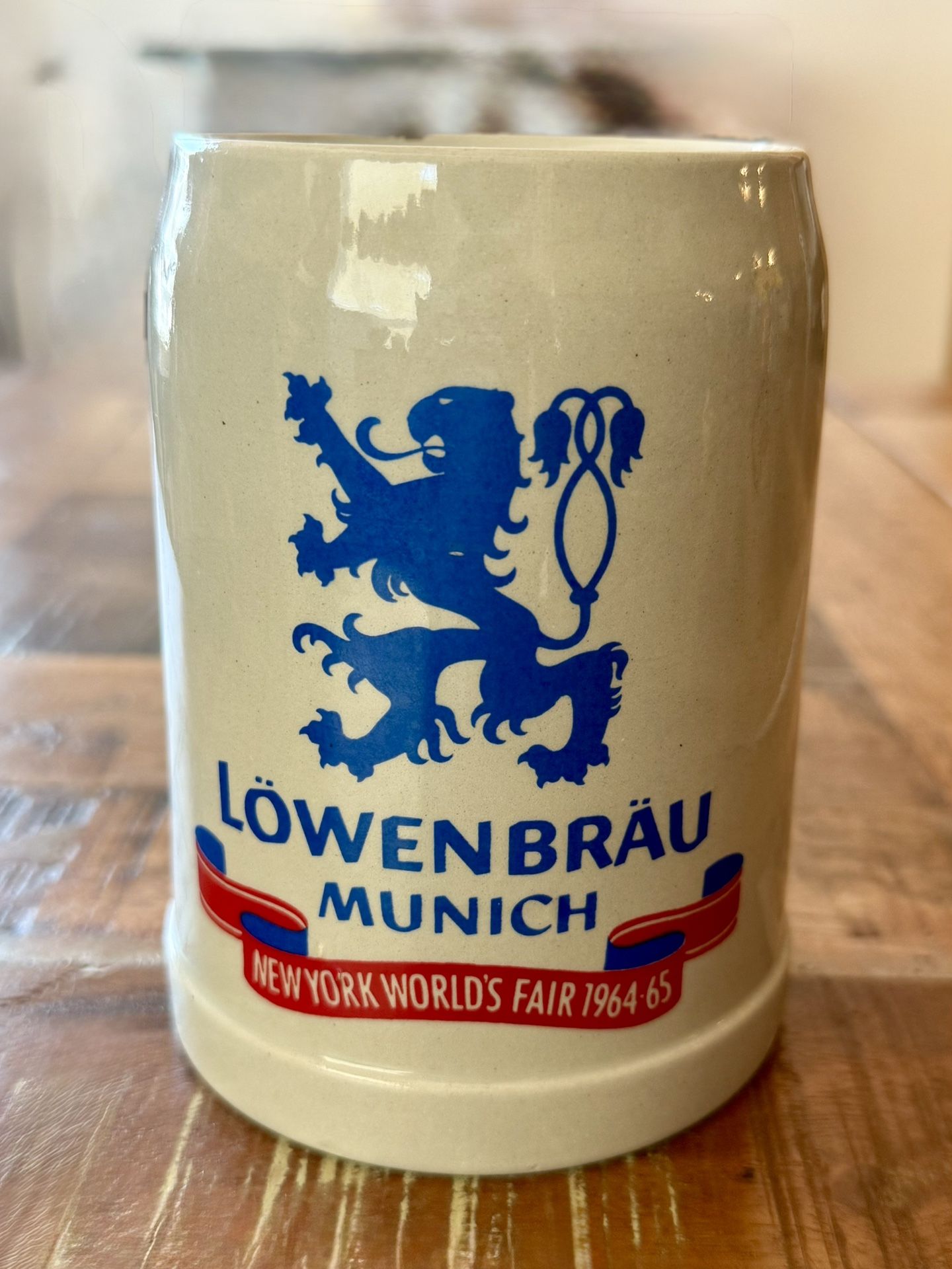 1964-65 New York World's Fair Lowenbrau Munich BEER Mug Souvenir