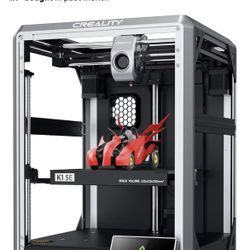 Creality K1 SE 3D Printer, 600mm/s High-Speed Hands-Free Auto Leveling Flagship-Level Direct Extruder Quick-swap Tri-Metal Nozzle K1 Upgrade 3D Printe