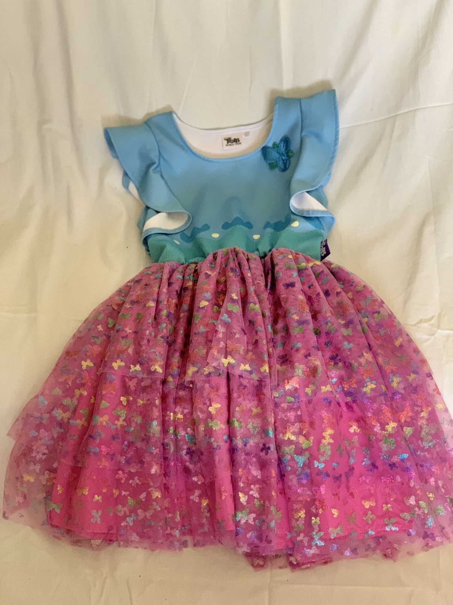 TROLLS WORLD TOUR Dress Size L 10/12