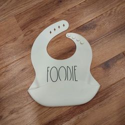 Rae Dunn Baby Accessories FOODIE Silicone Bib