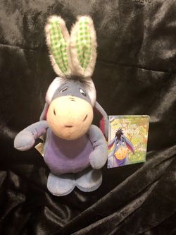 Disney Store Winnie the Pooh's Eeyore Happy Hopper Wind-Up Toy with Tag 10"