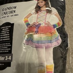 Toddler Rainbow Unicorn Costume