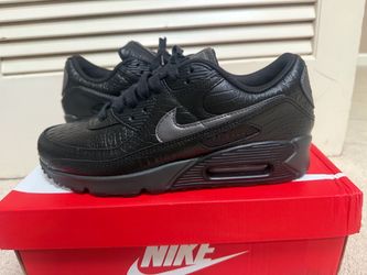 Nike black croc air max 90 PRM size 10