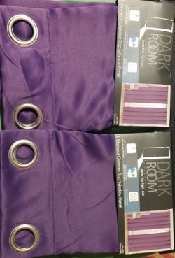 2. Purple Blackout Curtain Panels