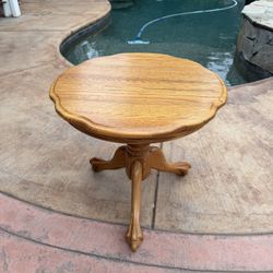 Oak Wood Accent Table