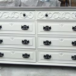 White Farmhouse Dresser- 8 Drawers - We deliver