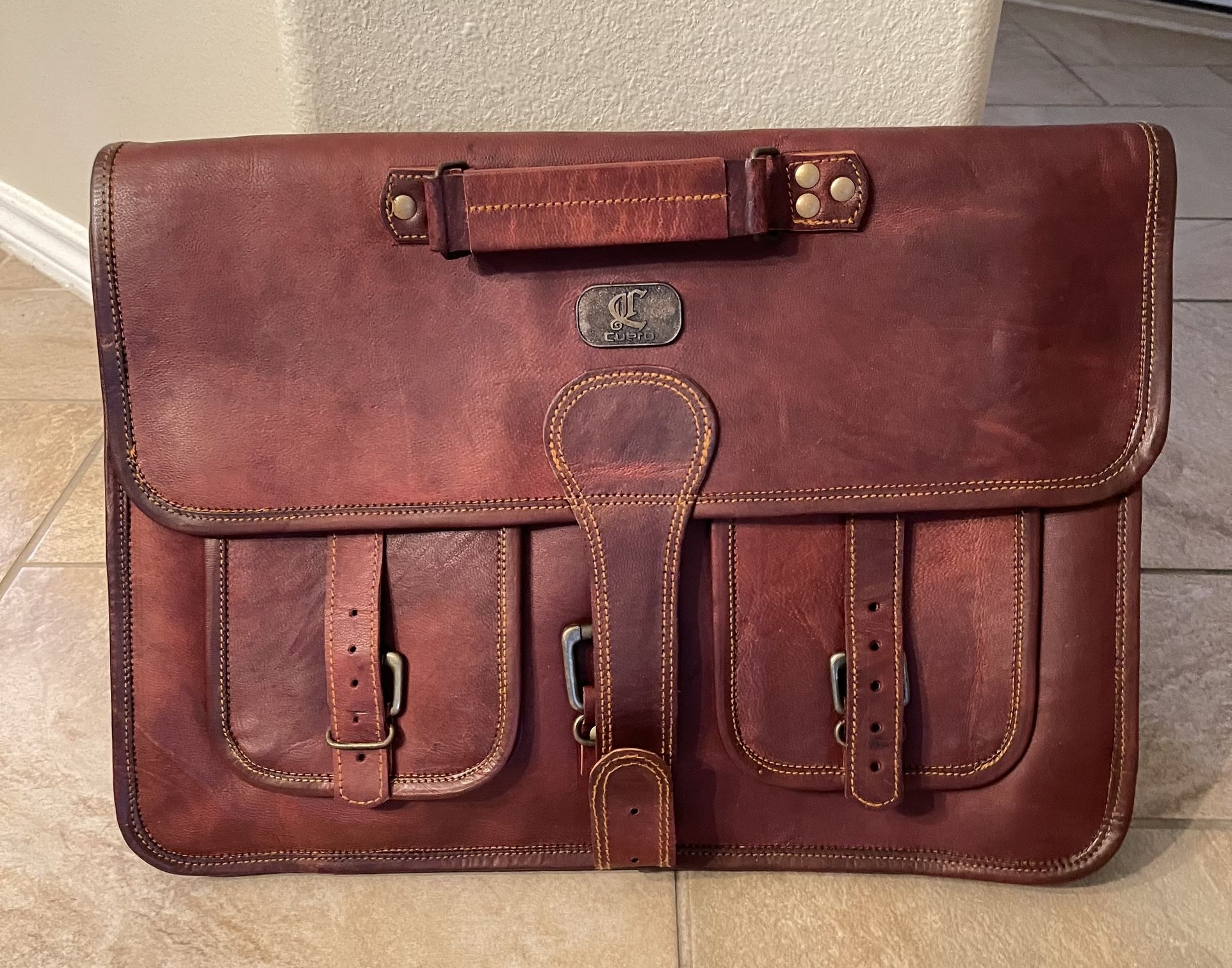 Leather Messenger Bag