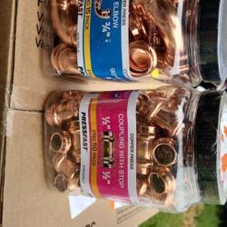 Copper Prees 90° 3/4 Y Coupling 1/2