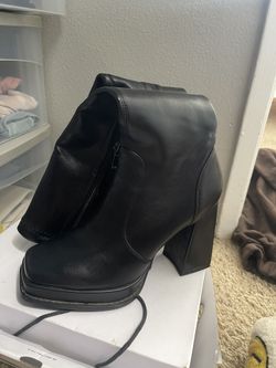 black long boots
