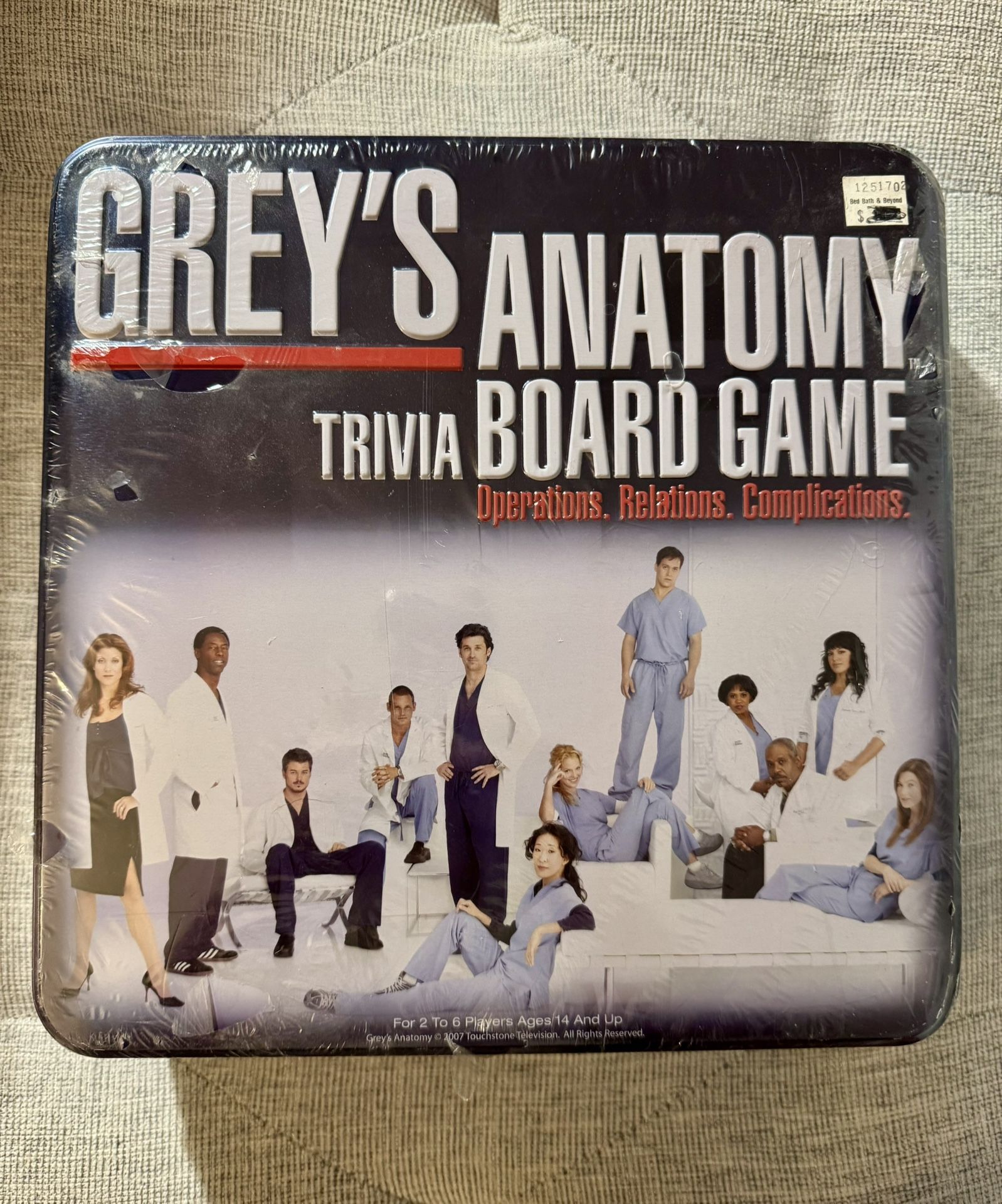 Grey's Anatomy Trivia Board Game 2007