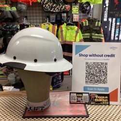 LIFT Full Brim Fiber Reinforced White Hard Hat 