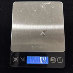 14k Letter “A”  White Gold Pendant 