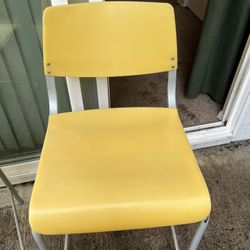 Yellow Retro Barstool