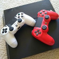 PS4 SONY PLAY STATION 4 500GB , playstation ps4 gaming console WORKING FINE, W /2 CONTROLS d