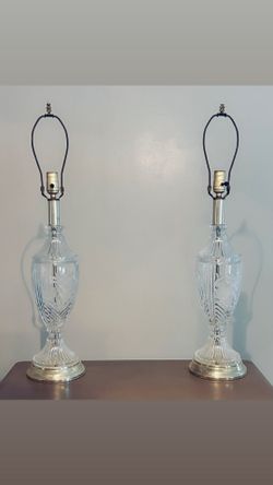 Vintage Crystal  Lamps (Set of 2)