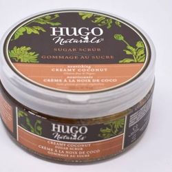 Hugo Naturals Sugar Scrub, Creamy Coconut, 9 Ounce
