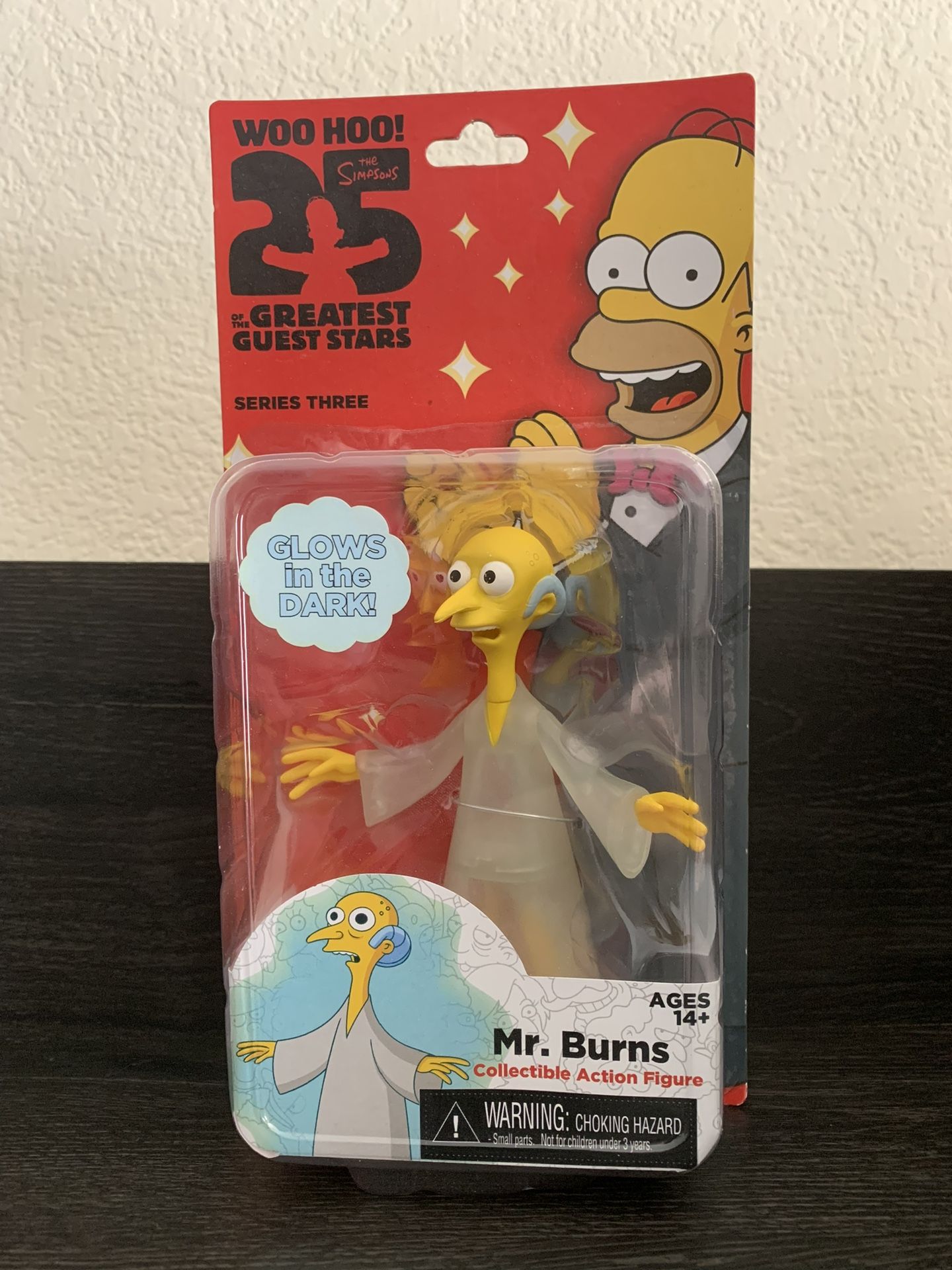NEW Unopened The Simpsons Mr. Burns ‘Alien’ Action Figure. Exclusive Glows in the Dark