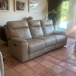 Genuine all leather sofa