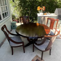 Vintage Dining Room Table and Chairs