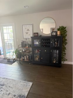Black Buffet & Bar solid wood