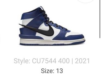 NEW Sz 13 Ambush X Nike Dunk high Sneaker Deep Royal 
