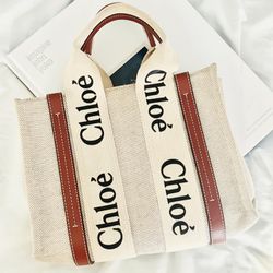 Authentic Chloe Woody Tote Bag