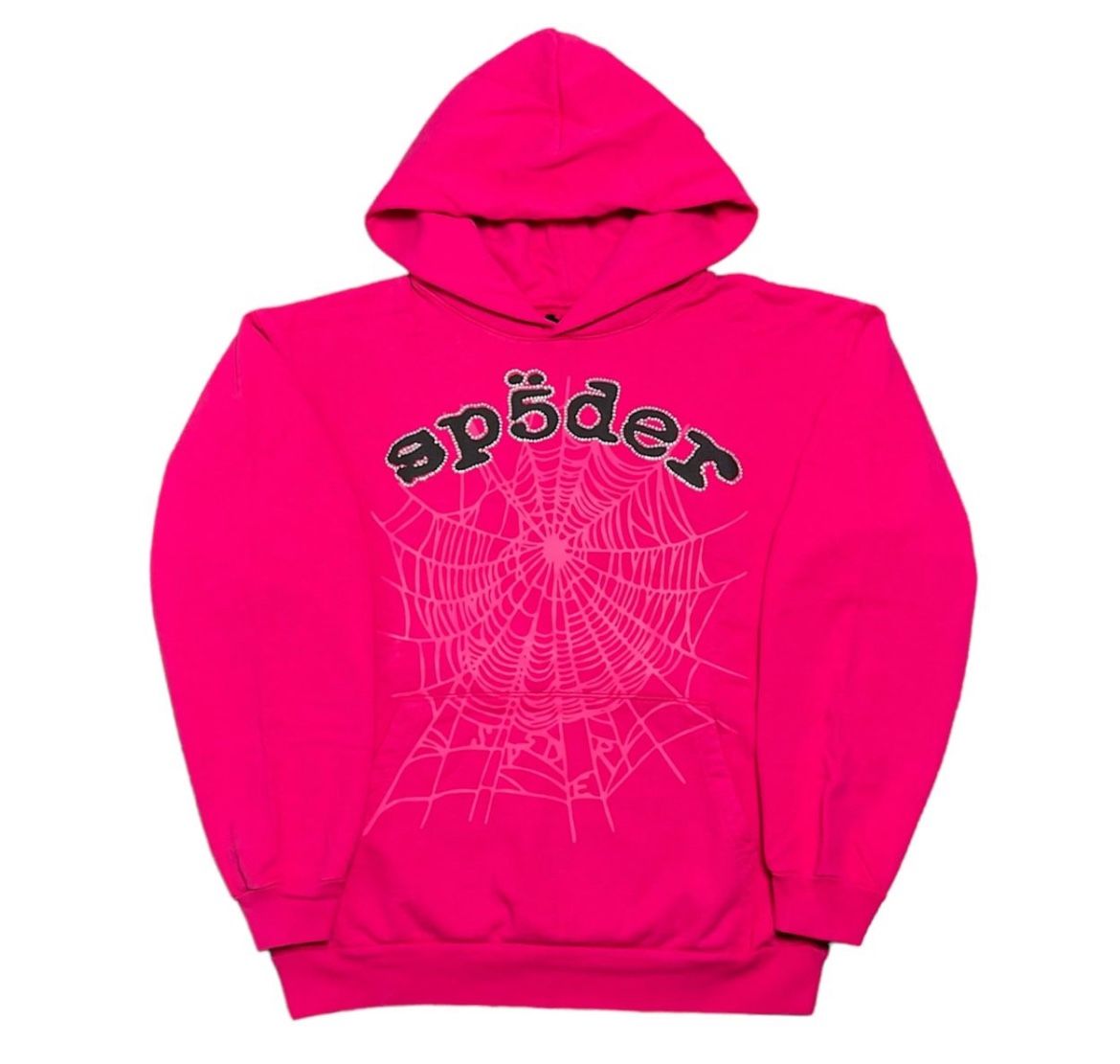 pink spider hoodie
