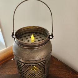 Farmhouse Primitive Metal Lantern