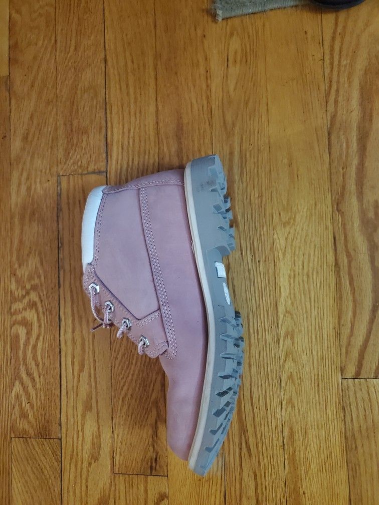 Pink Timberlake Boots 6.5