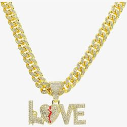 Cuban Link Chain And Charm