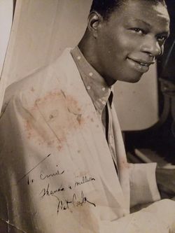 Sign photo of Nat king cole