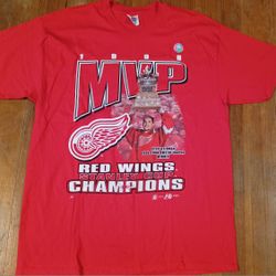 Men's Detroit Redwings1998 Size Xlarge Champion MVP Steve Yzerman