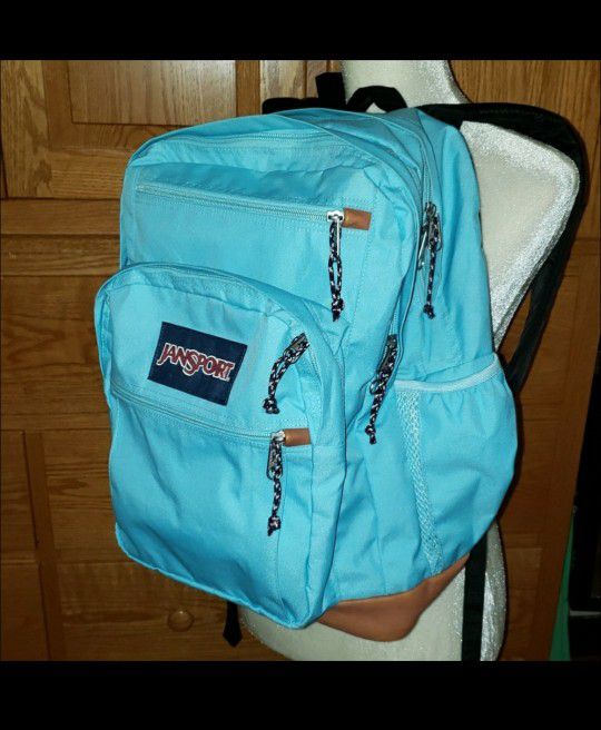 JanSport ' Right Pack' XL Nylon & Leather Backpack