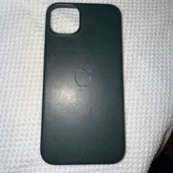 Apple iPhone 14 Plus Leather Case (Green)