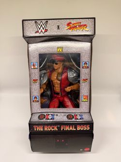 WWE Elite Collection X Street Fighter Series #1 The “Rock” Final Boss As M. Bison
