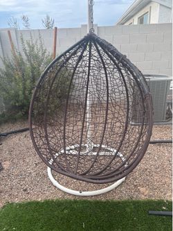 Egg chair and stand
