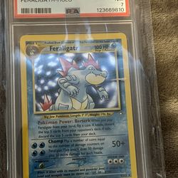 Pokémon Feragilatr PSA 7 