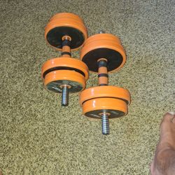 2 Dumbbells With 4- 1.5 KG & 4 -2 KG