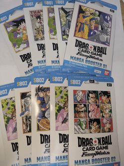 Dragon Ball Super Fusion World SB01-02 Manga Booster 1 + 2 Sleeved Pack 10 Packs