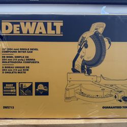 DEWALT 15 Amp Corded 10 in. Compound Single Bevel Miter Saw