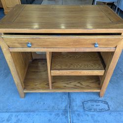 Computer Desk With Glass Cabinet 